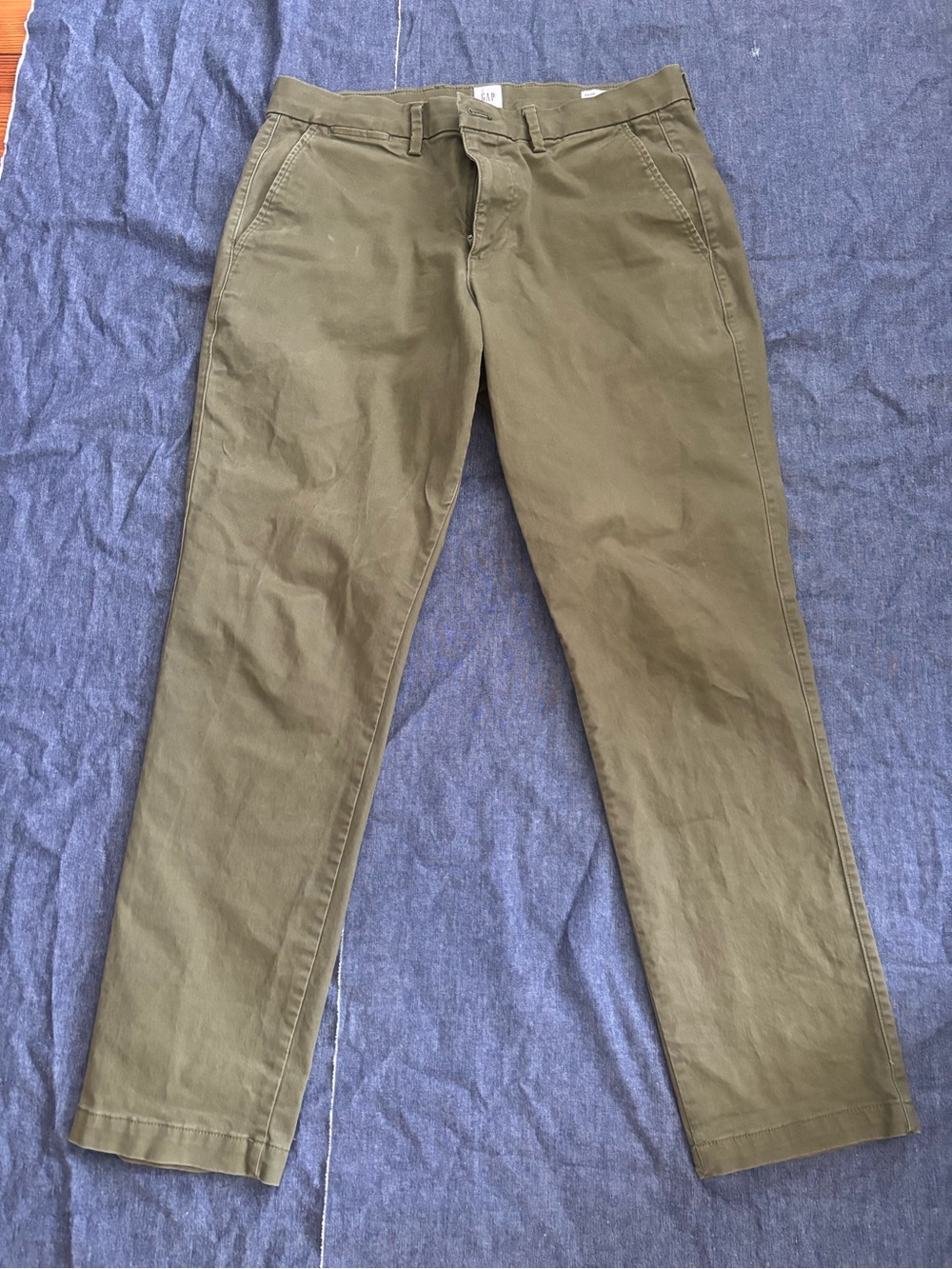 GAP Olive Essential Khaki Slim